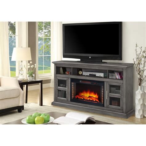 Muskoka Glendale 58 In Freestanding Electric Fireplace Tv Stand Dark