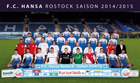 Mannschaftsfoto Des Fc Hansa Rostock 20142015 Hansanewsde