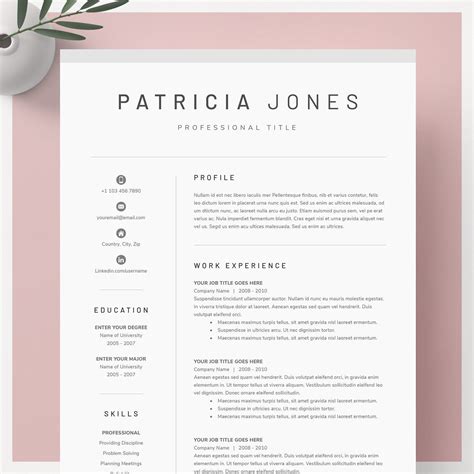 A good cover letter can spark the hr manager's interest and get them to read your resume. Clean and Modern Resume Template Word CV Template Cover ...