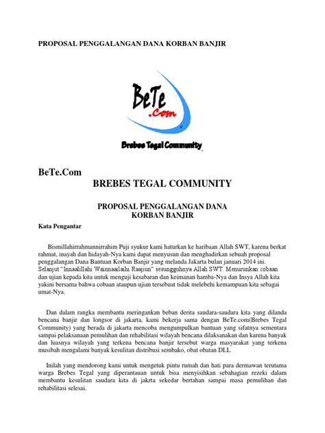 Pangkajene, 30januari 2012 nomor lampiran perihal : Contoh Kata Pengantar Proposal Bantuan Dana - Berbagi Contoh Proposal