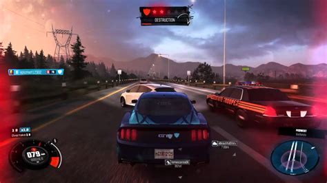 The Crew Insane Police Chase With Narrow Escape Ps4 Gameplay Youtube