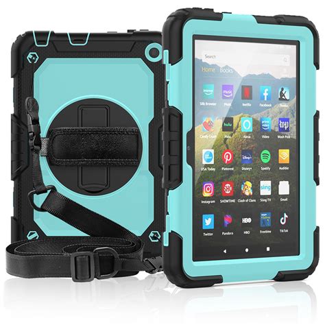 For Amazon Kindle Fire Hd 8 2020 10th Gen Shockproof Case With Shoulder