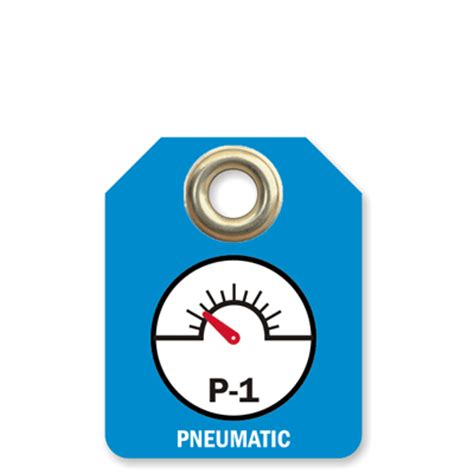 Pneumatic Energy Source Identification Tag 2 Sided SKU TG 0802