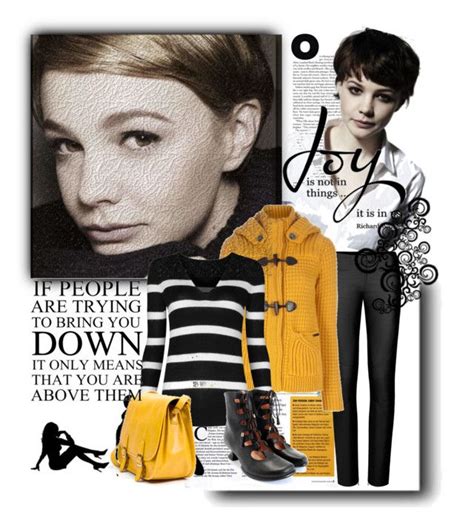 Carey Mulligan By Ovidija Liked On Polyvore Featuring Mango Bark Zara John Fluevog And