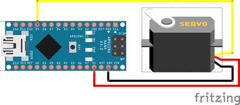 Servo Motor Connection With Arduino Nano