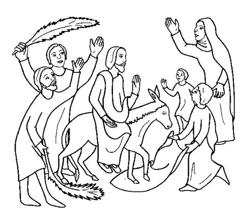 palm sunday coloring page - Clip Art Library
