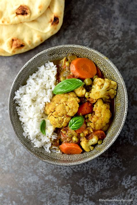 Easy Cauliflower Curry Recipe She Wears Many Hats