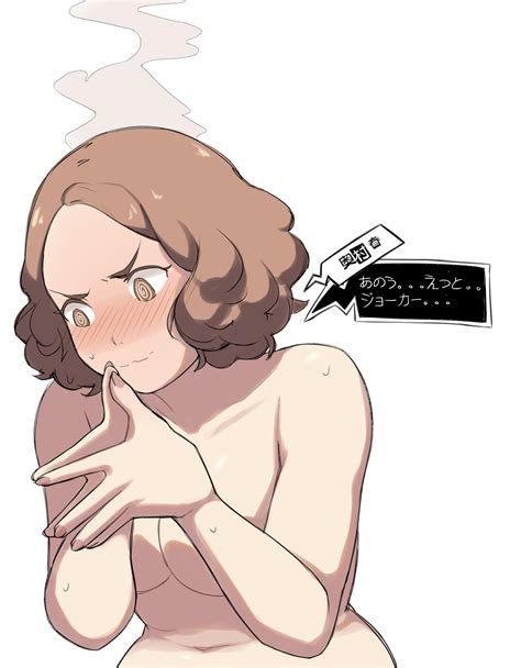 Rule 34 1girl 1girls Atlus Blush Dialogue Embarrassed Haru Okumura