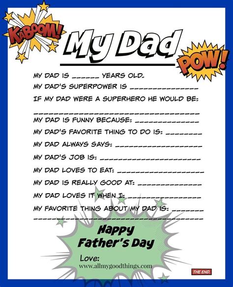 Father's Day Printable Pdf Free