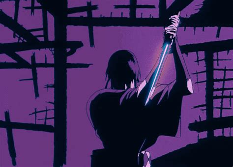 Animation Reference Animation Design Aesthetic Gif Purple Aesthetic Ninja Scroll Anime Goth