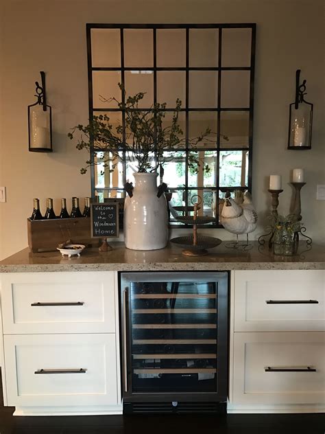 But, it is also good to be placed beside the kitchen cabinetry. Buffet with wine fridge | Dinning room buffet, Dinning ...