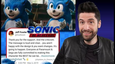 Sonic Movie Director Responds And Will Fix Character Design My Thoughts