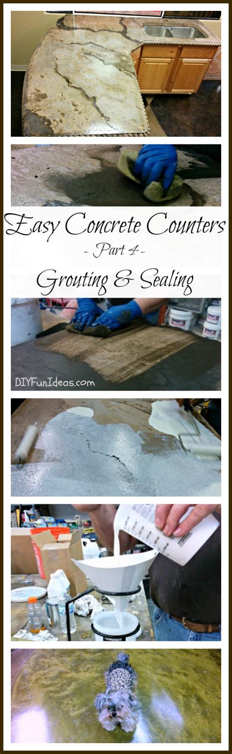 See full list on concretecountertopinstitute.com GROUTING AND SEALING DIY CONCRETE COUNTERTOPS