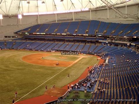 Seat View From Section 341 At Tropicana Field Tampa Bay Rays