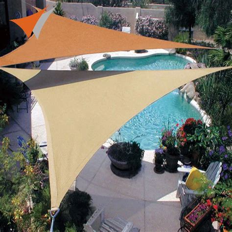 Large 6x6x6m Sun Shade Sail Shade Cloth Outdoor Canopy Patio Garden