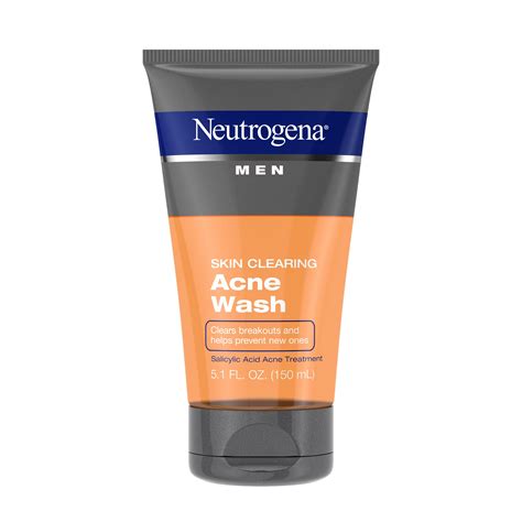 Neutrogena Men Skin Clearing Salicylic Acid Acne Face Wash Fl Oz Walmart Com