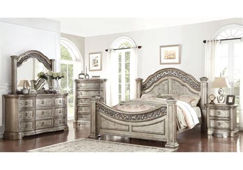 It includes two nightstands and one bed, all made from a blend of solid and engineered wood in a neutral hue. Lacks | Victoria 4-Pc Queen Bedroom Set | Bedroom sets ...