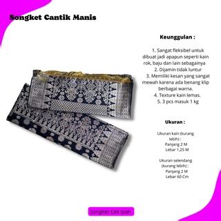 Jual Songket Palembang ATBM Motif Cantik Manis Silver Berbagai Macam