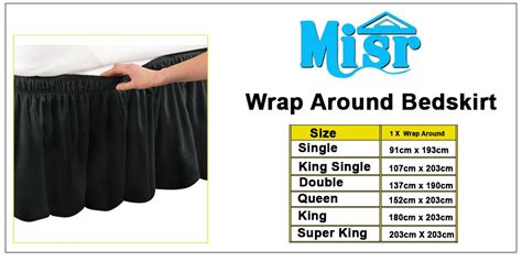 Misr Linen Super King Chocolate Wrap Around Bed Skirt Egyptian Cotton 400 Thread Count 15 Inch Drop