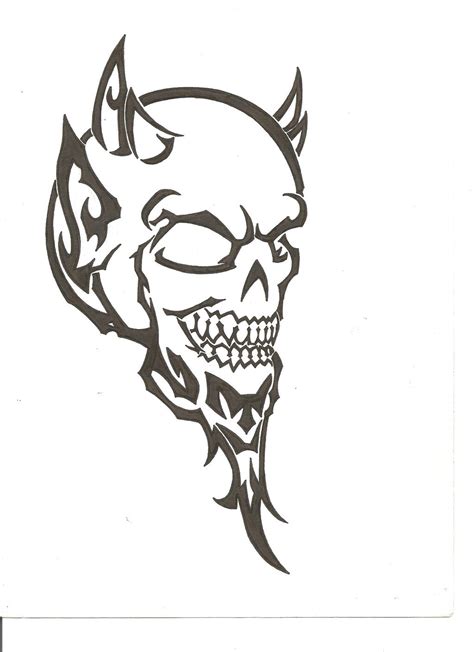 Devil Tribal Tattoo By Thefuzzydude On Deviantart