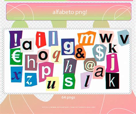 Pack Png Cropped Letters 14 By Cottonete On Deviantart