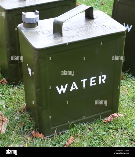 World War Two British Army Water Can Stock Photo Alamy
