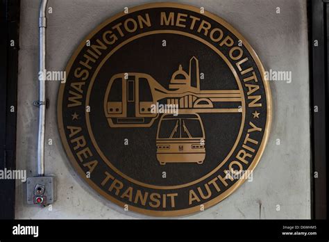 Washington Metropolitan Area Transit Authority Seal Stock Photo Alamy