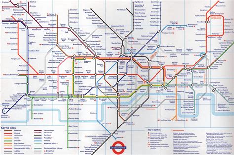Metropolitana Di Londra Inghilterra Mappa Di Tutte Le Stazioni Della