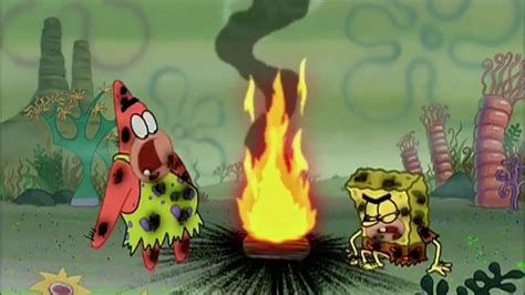 Spongebob Bc 2004 Prehistoric Fire Scene Youtube