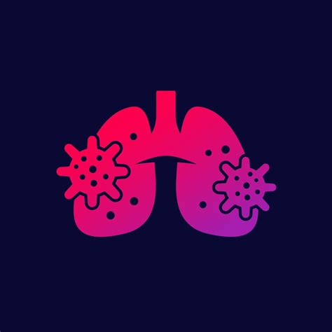 Pneumonia Icon With Lungs And Virus 2957504 Vector Art At Vecteezy