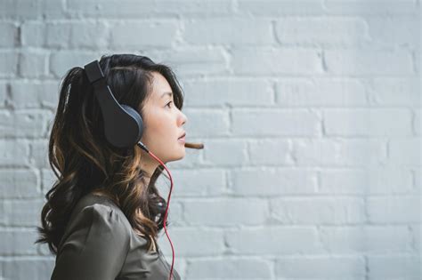 Woman With Headphones Listening Music · Free Stock Photo