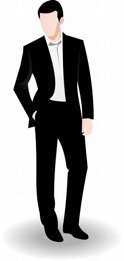 Business Clip Clipart Vector Male Businessman Suit