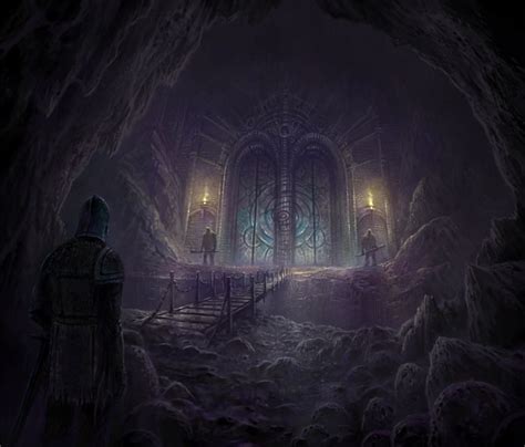 Pin By K R Strickland On Lands Cavern Fantasy Setting Art Dark Cave