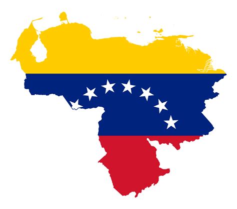 Large Flag Map Of Venezuela Venezuela South America Mapsland