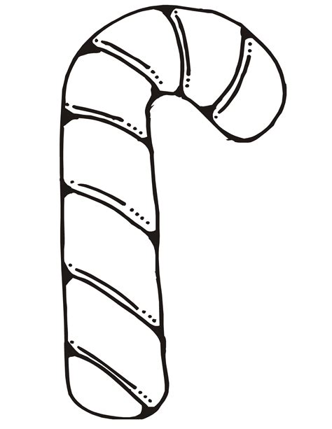 Candy Cane Template Printable