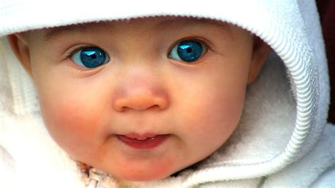 Cute Baby With Blue Eyes Look Wallpapers Share