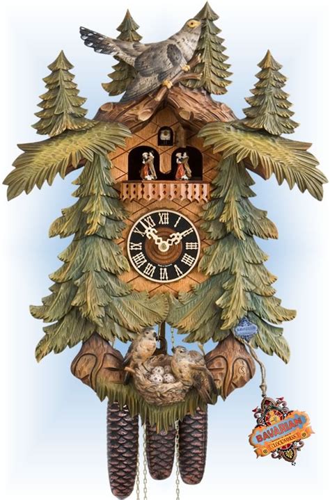 Hones Nest Egg Cuckoo Clock 20 Bavarian Clockworks