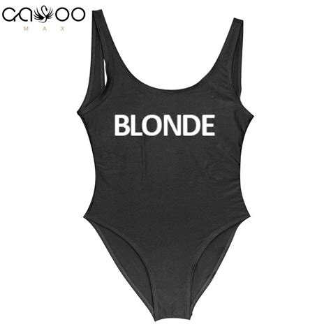 buy blonde 2019 women one piece swimsuit sexy bodysuit swimwear 11 colors red