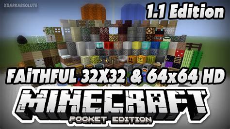 11 Minecraft Pe Faithful 32x32 Hd Texture Pack Mcpe Texture Packs Youtube