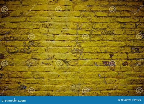Yellow Brick Wall Texture Background Stock Photography Cartoondealer