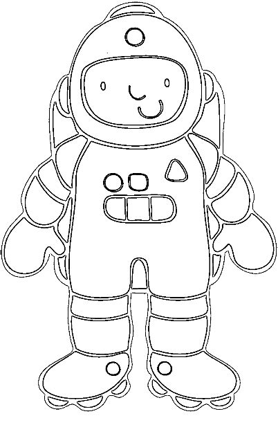 Desenho Astronauta Para Colorir
