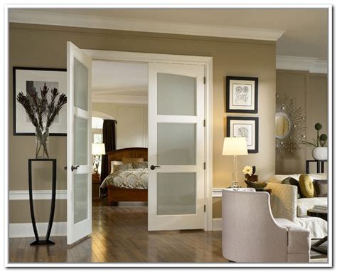 French Doors Interior Frosted Glass An Ideal Material For Use In Any