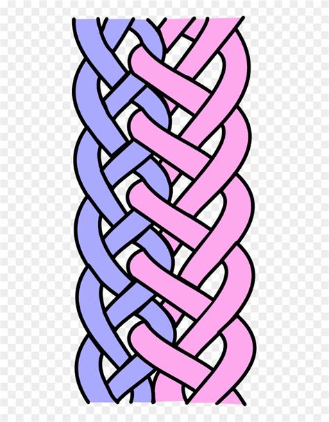 Interlocked Braid Graphic French Braid Free Transparent Png Clipart