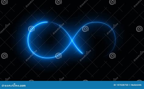Abstract Background With Infinity Sign Digital Background Stock