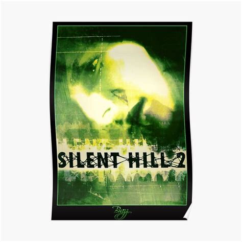 Silent Hill 2 Ps2 Original Box Art Green Cover Neon Poster For
