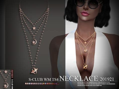 The Sims Resource Necklace 201921 By S Club Sims 4