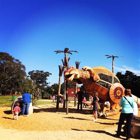 Mcnish Reserve Dinosaur Playground Yarraville Park Playground