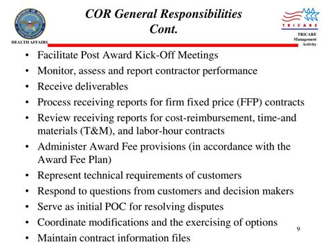 Ppt Role Of The Contracting Officers Representative Cor Powerpoint