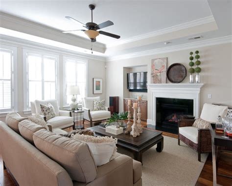 If you have a tray ceiling in places like the living room or dining room where your guests sit, so casting will help to draw your visitors attention towards the ceiling. Tray Ceiling Fireplace | Houzz