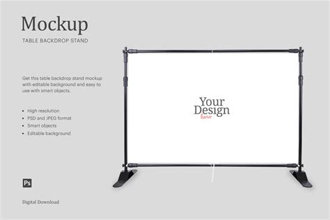 Download Party Table Decoration Stand Backdrop Mockup | Affinity Designer By ariodsgn | TheHungryJPEG.com
